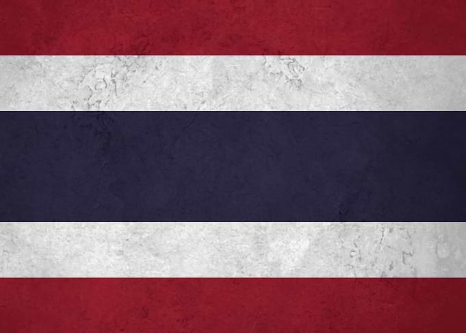Flag of Thailand on Wall