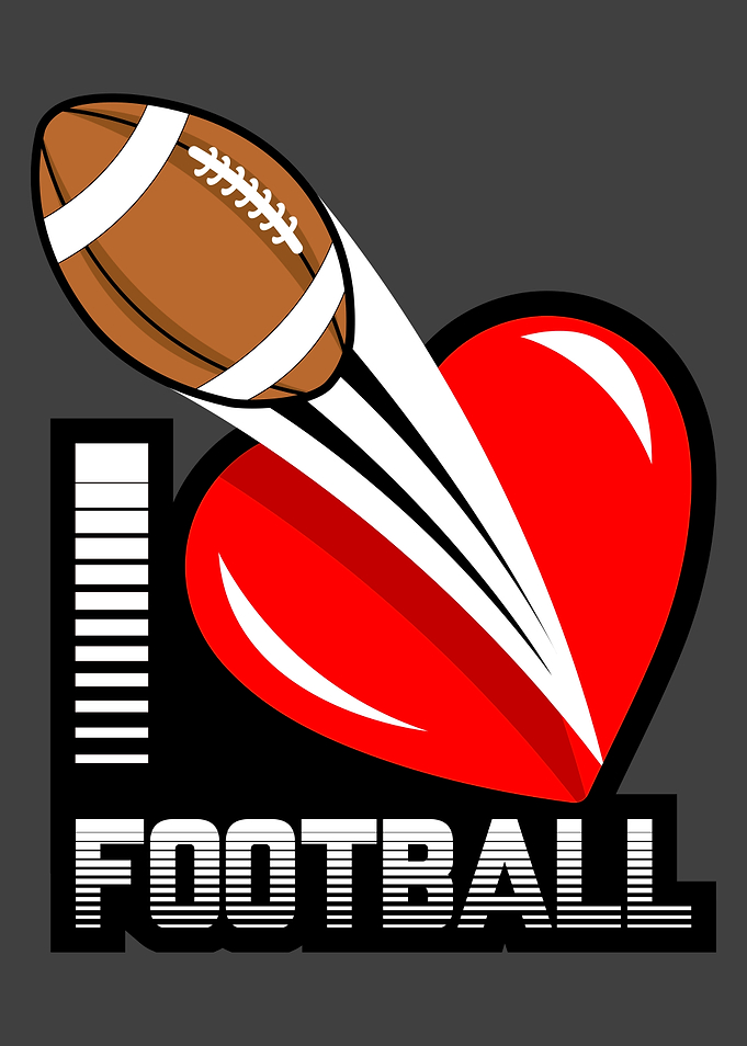 Football Heart Love