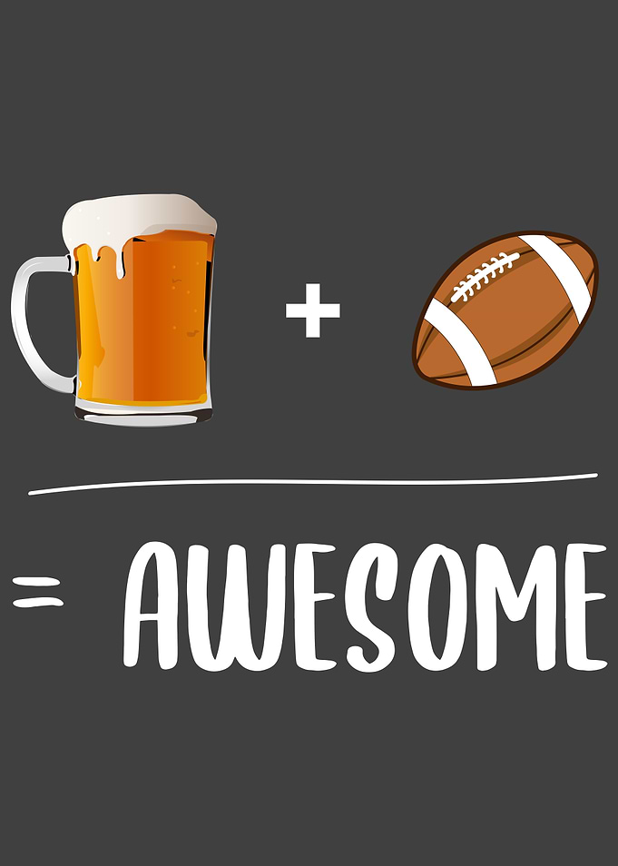 Beer + Football Awesome