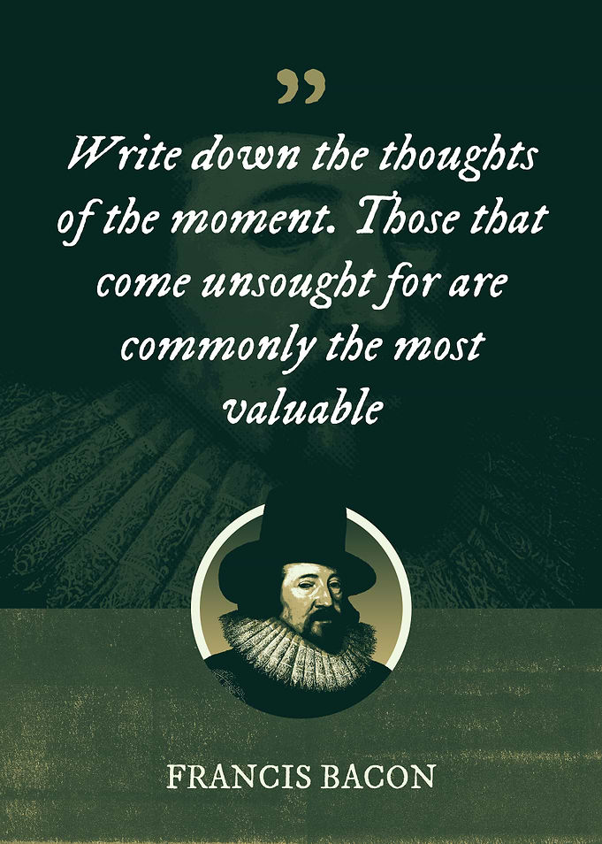 Write down the thoughts of