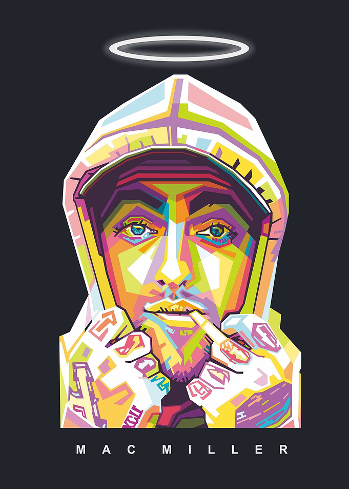 Mac Miller In Wpap art
