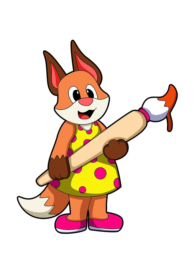 Fox Painter Brush Colours