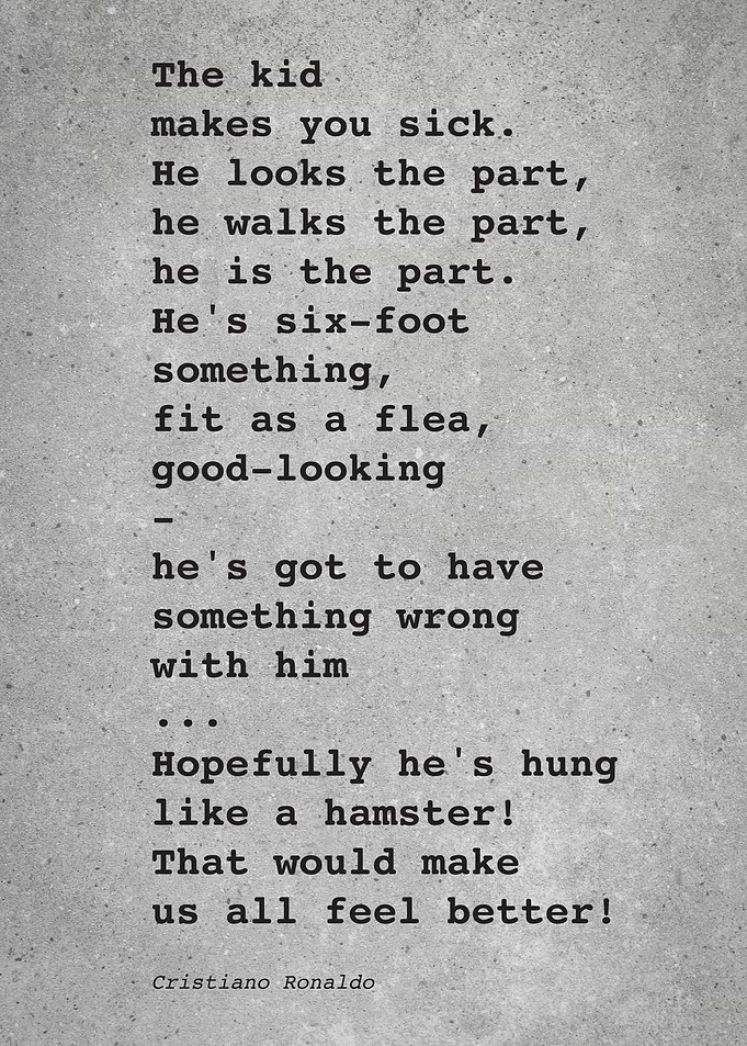 CR7 C Ronaldo Quote L024