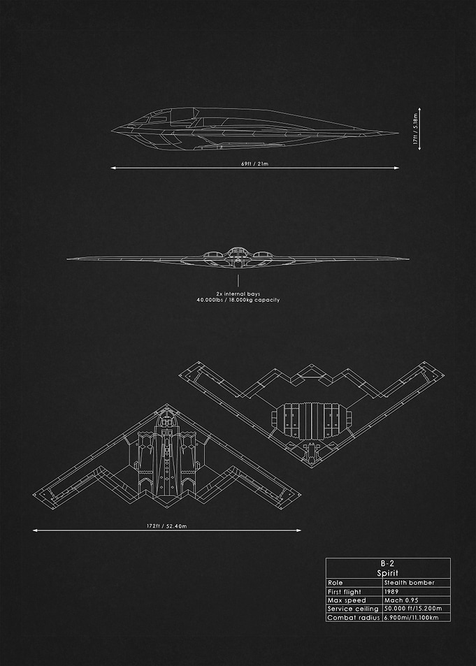 B2 Spirit Blueprint