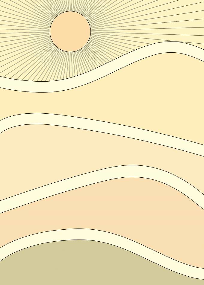 Abstract retro mountains