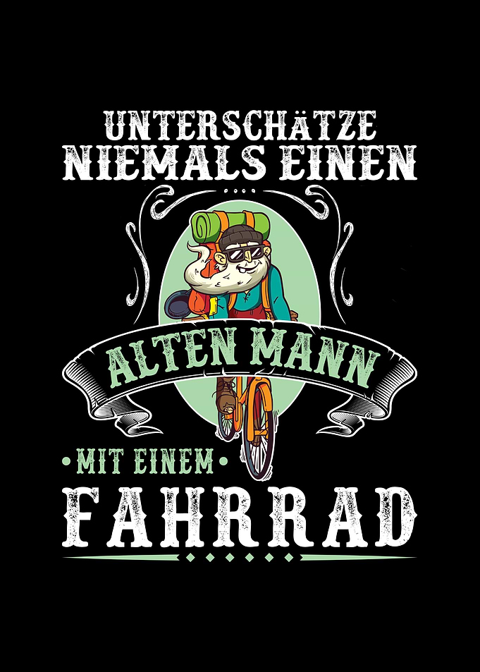 Alten Mann Fahrrad