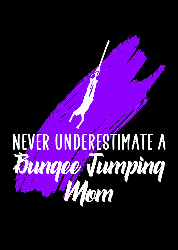 a bungee jumping mom