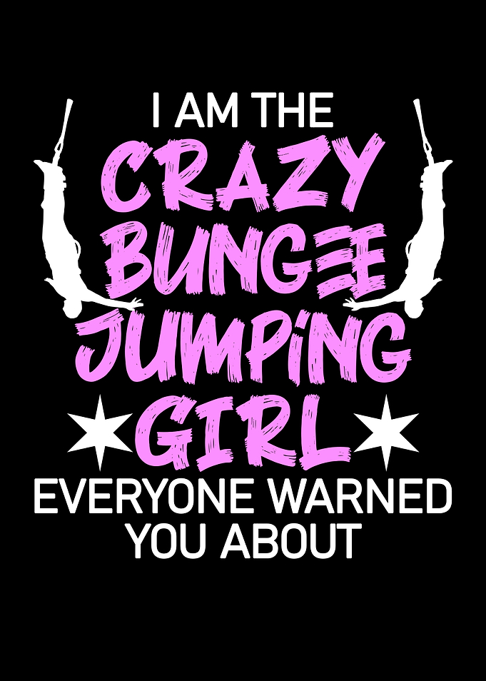 crazy bungee jumping girl