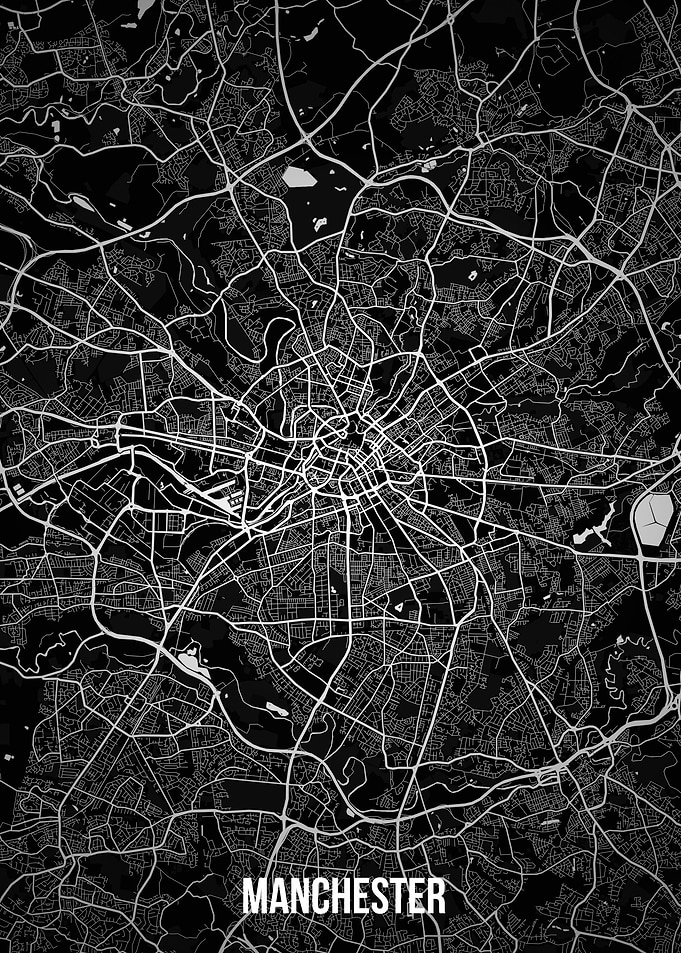Manchester dark map