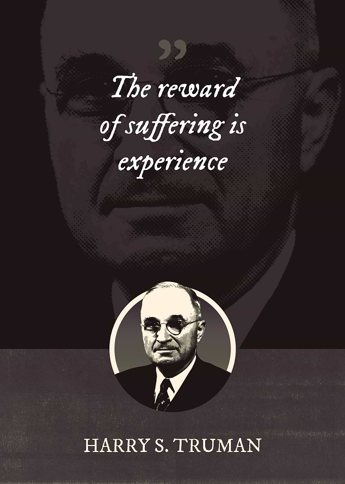 The reward of suffering is