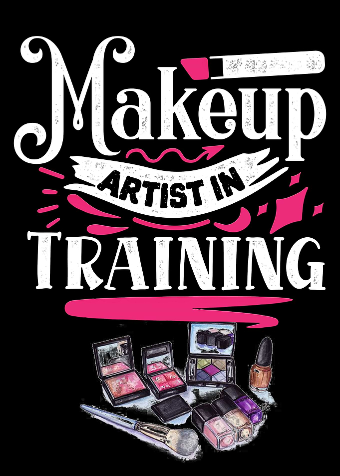 Makeup artist in training