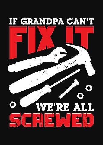 Grandpa Repairman Design
