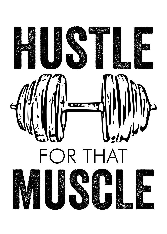 HUSTLE MUSCLE WHITE