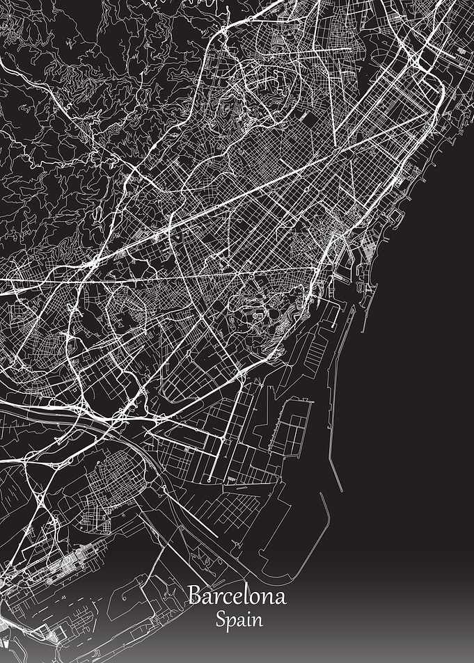 Barcelona Map Spain