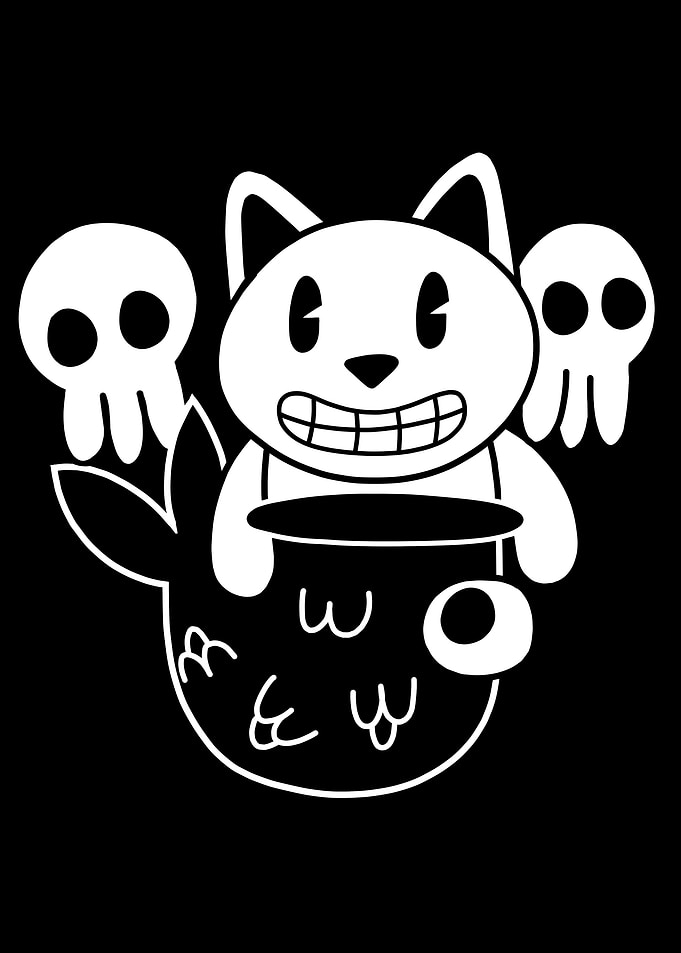 Pirate Cat Mermaid