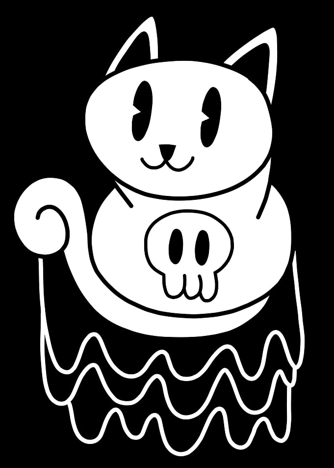 Pirate Cat Owns the Sea