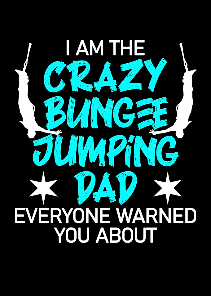 crazy bungee jumping dad