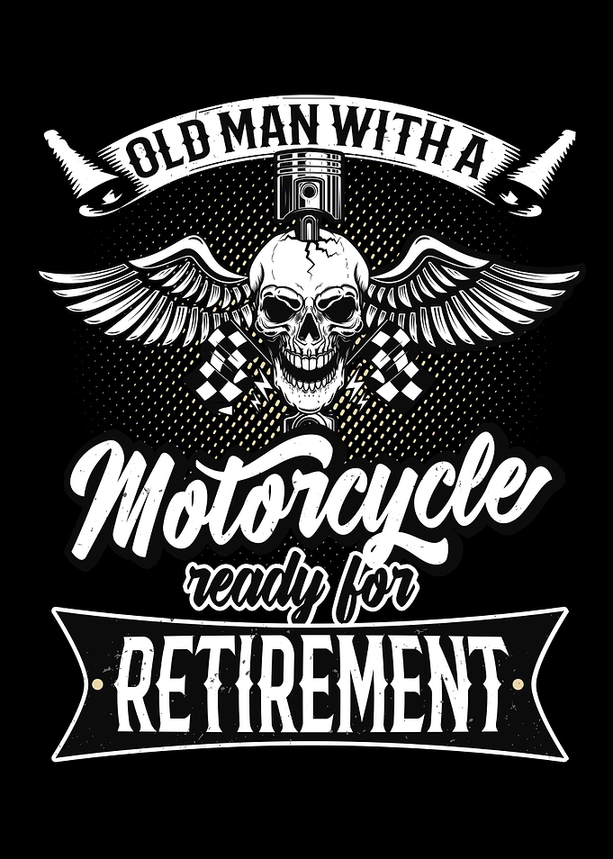 Old Man With Motorcycle