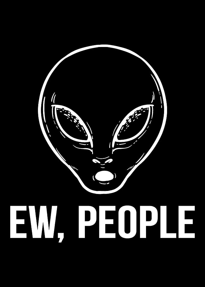 Ew People Alien Fan Gift