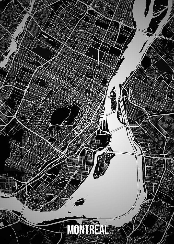 Montreal dark map