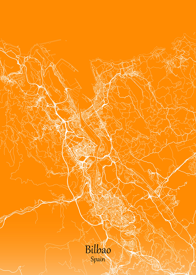 Bilbao City Map Spain
