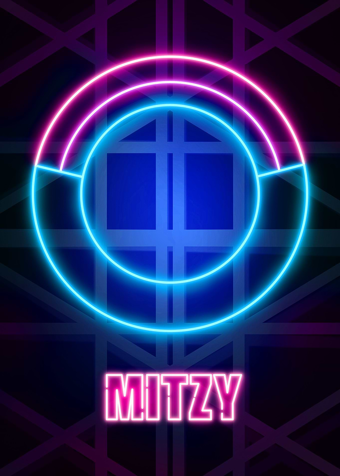 Mitzy Lightstick Neon art
