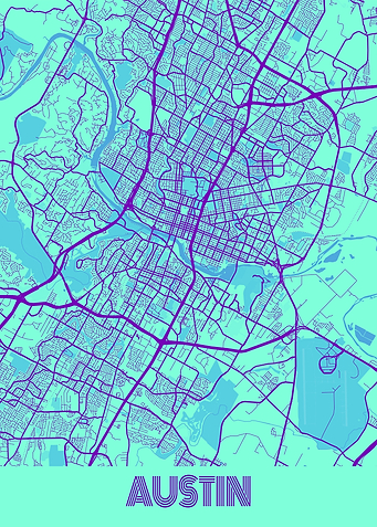 Austin Galaxy City Map
