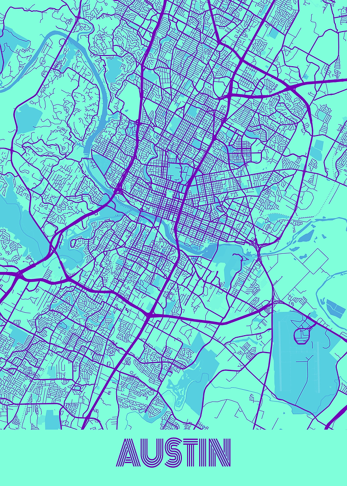Austin Galaxy City Map