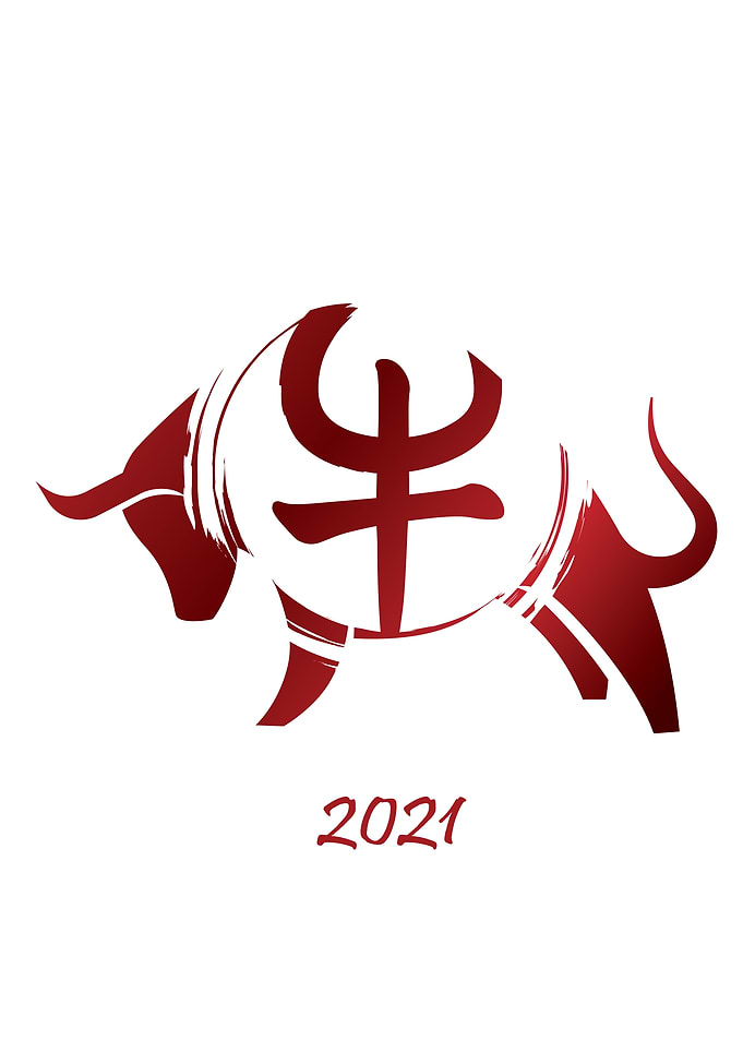 Year of the Ox Animal Whit