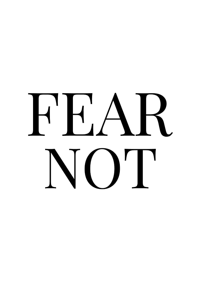 Fear NOT Positive Quote
