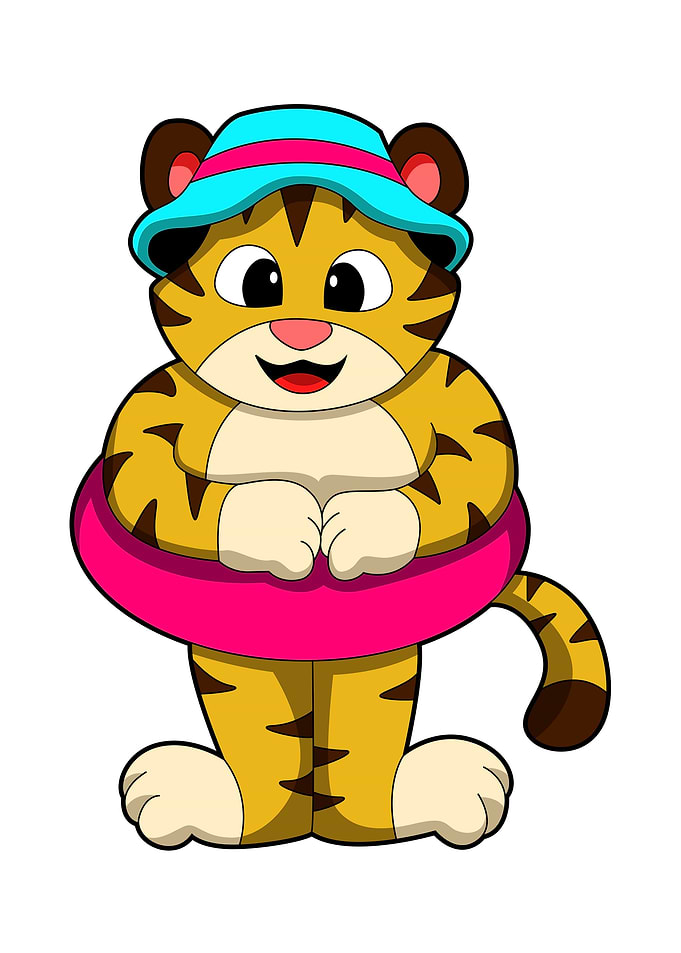 Tiger Swimming Swim ring