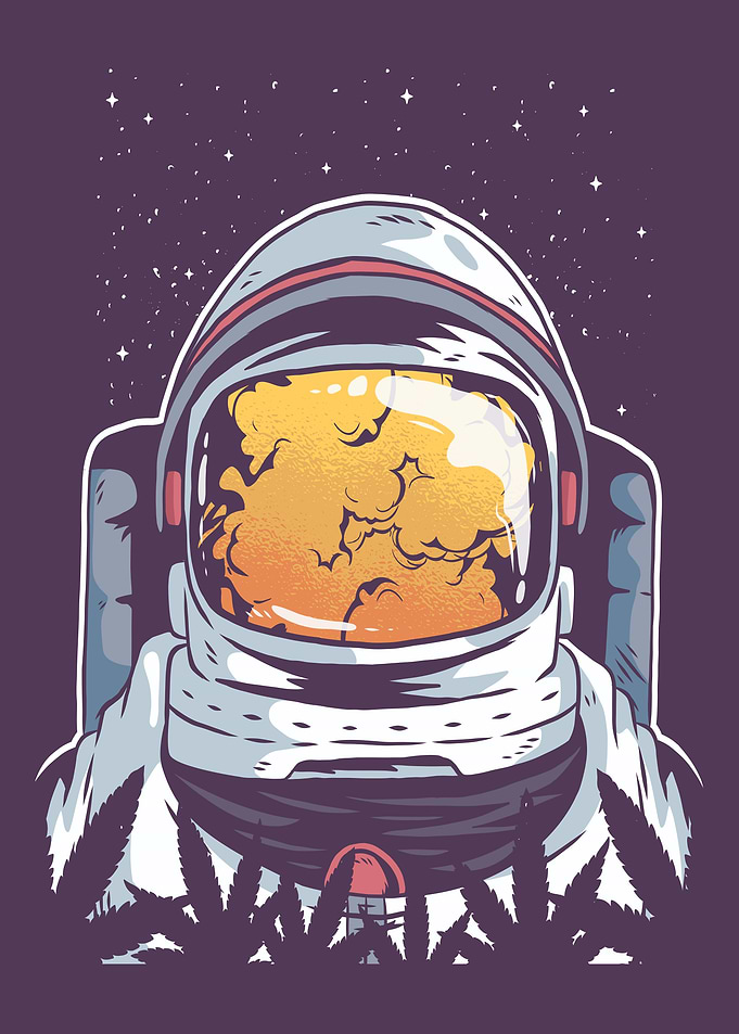 WEED ASTRONAUT DESIGN