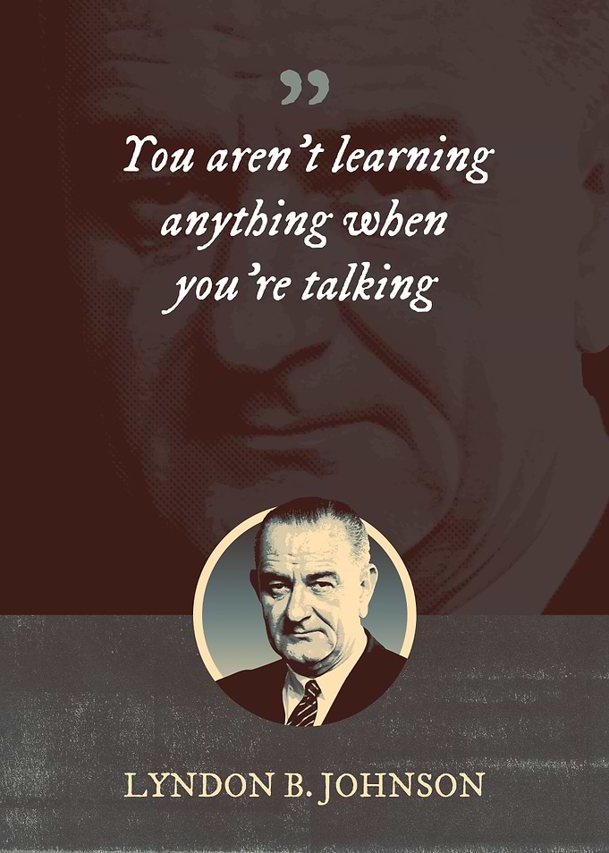 You arent learning