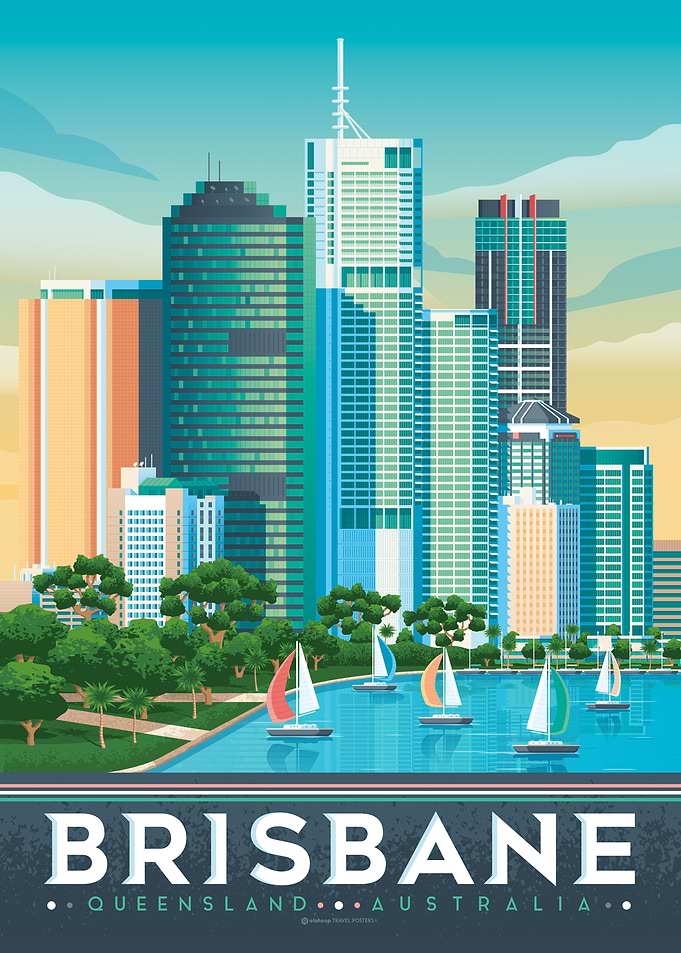 Brisbane Australia Poster