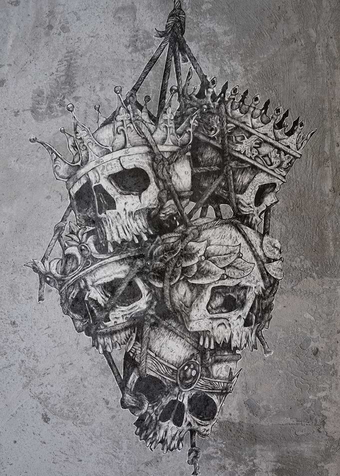 HANGING SKULLS