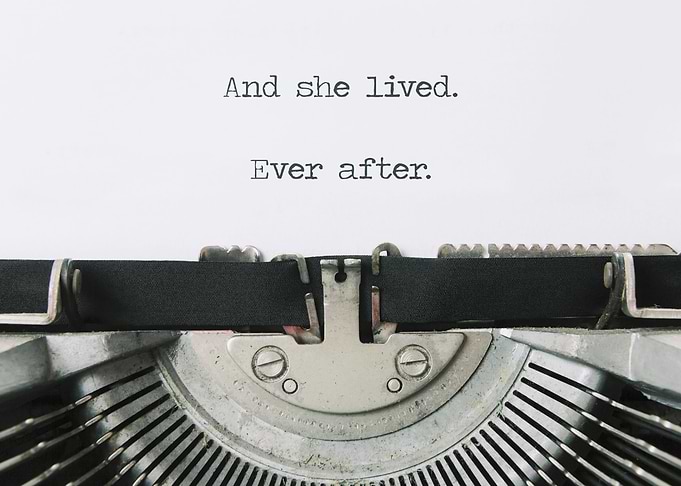 Typewriter and she lived e