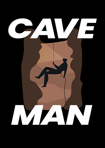 Cave Man Caving Cave