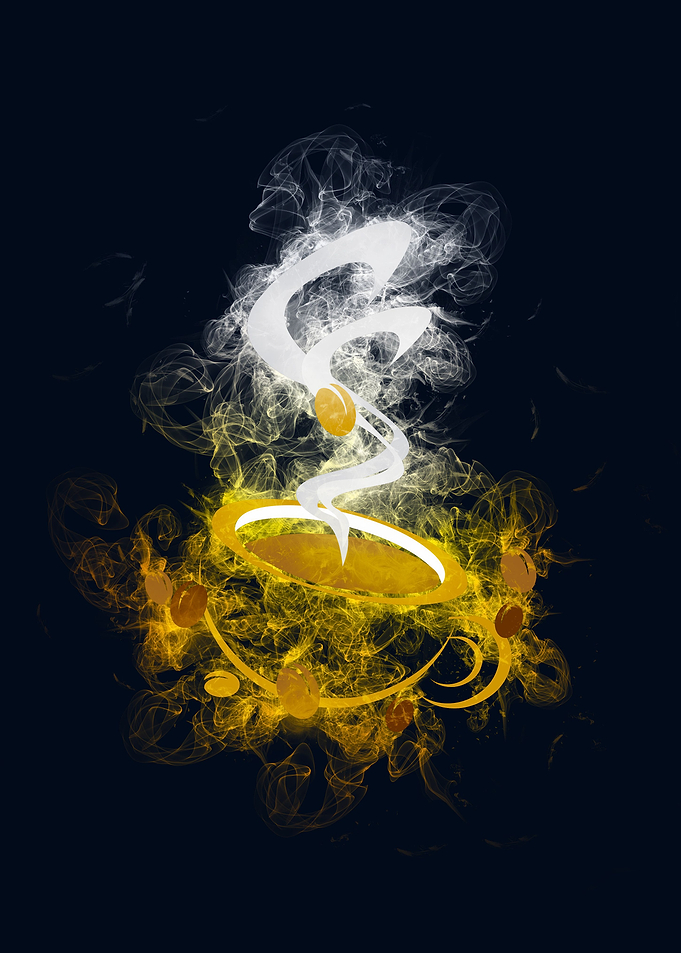 cup of coffee smoky