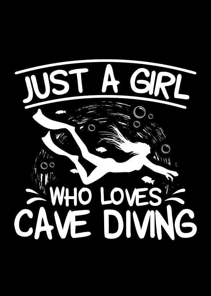 Cave Diving Girl Gifts