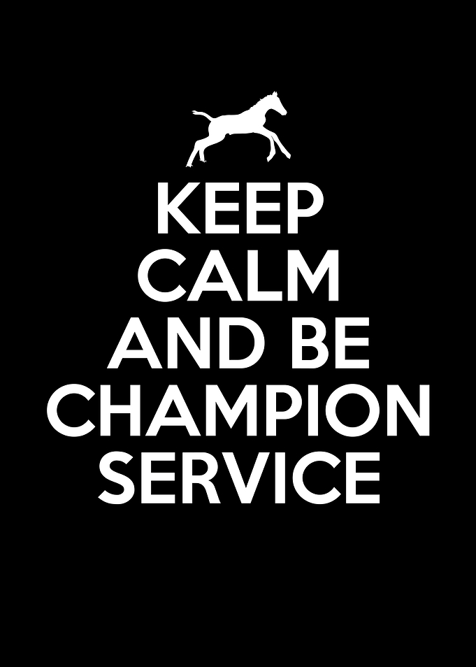 Keep calm and be champion
