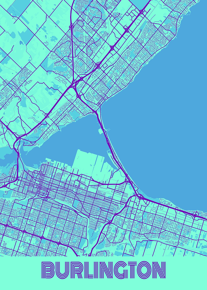 Burlington Galaxy City Map