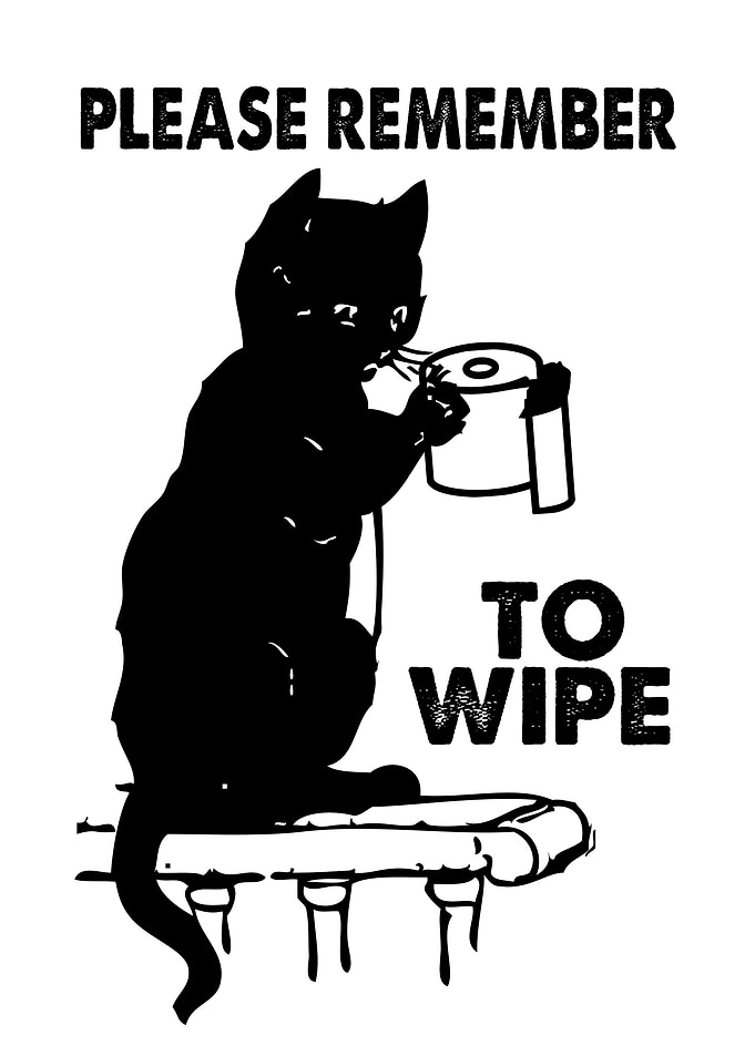 REMEMBER TO WIPE WHITE