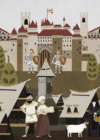 A castle and its villages