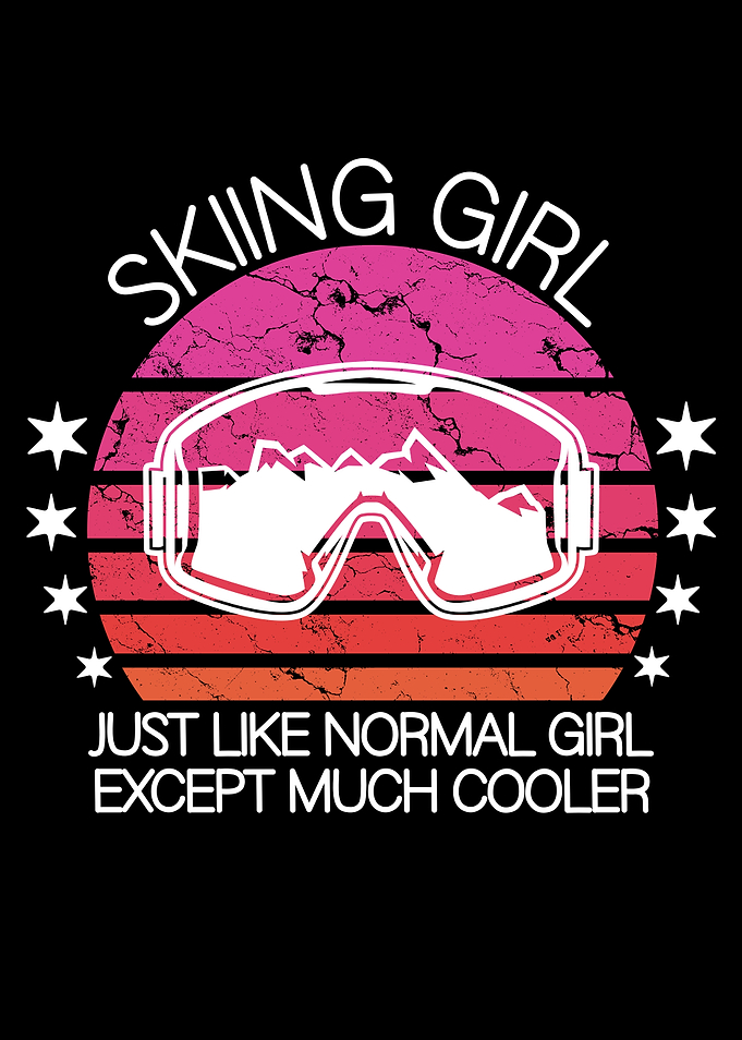 Skiing girl