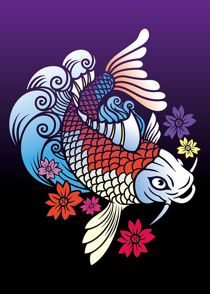 KOI FISH ART