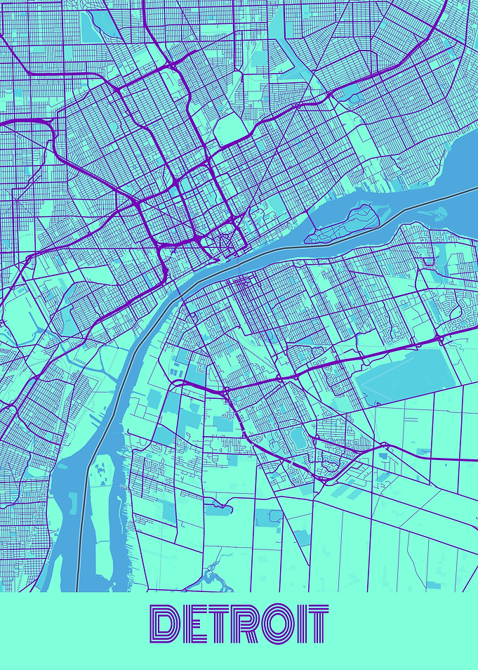 Detroit Galaxy City Map