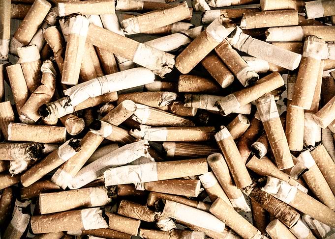 Cigarette butts vintage