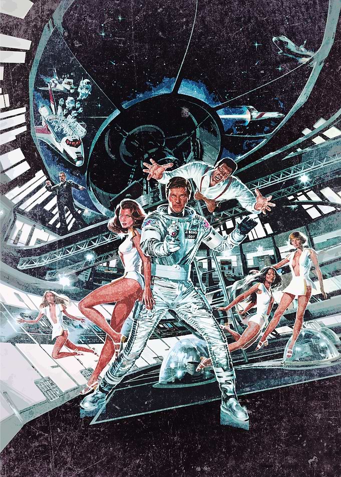 Moonraker VIntage Poster