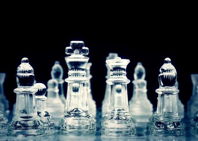 Chess glass challenge art
