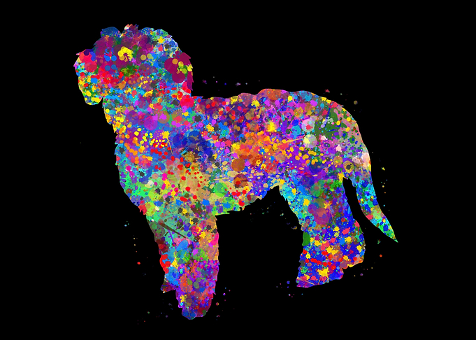 Goldendoodle watercolor